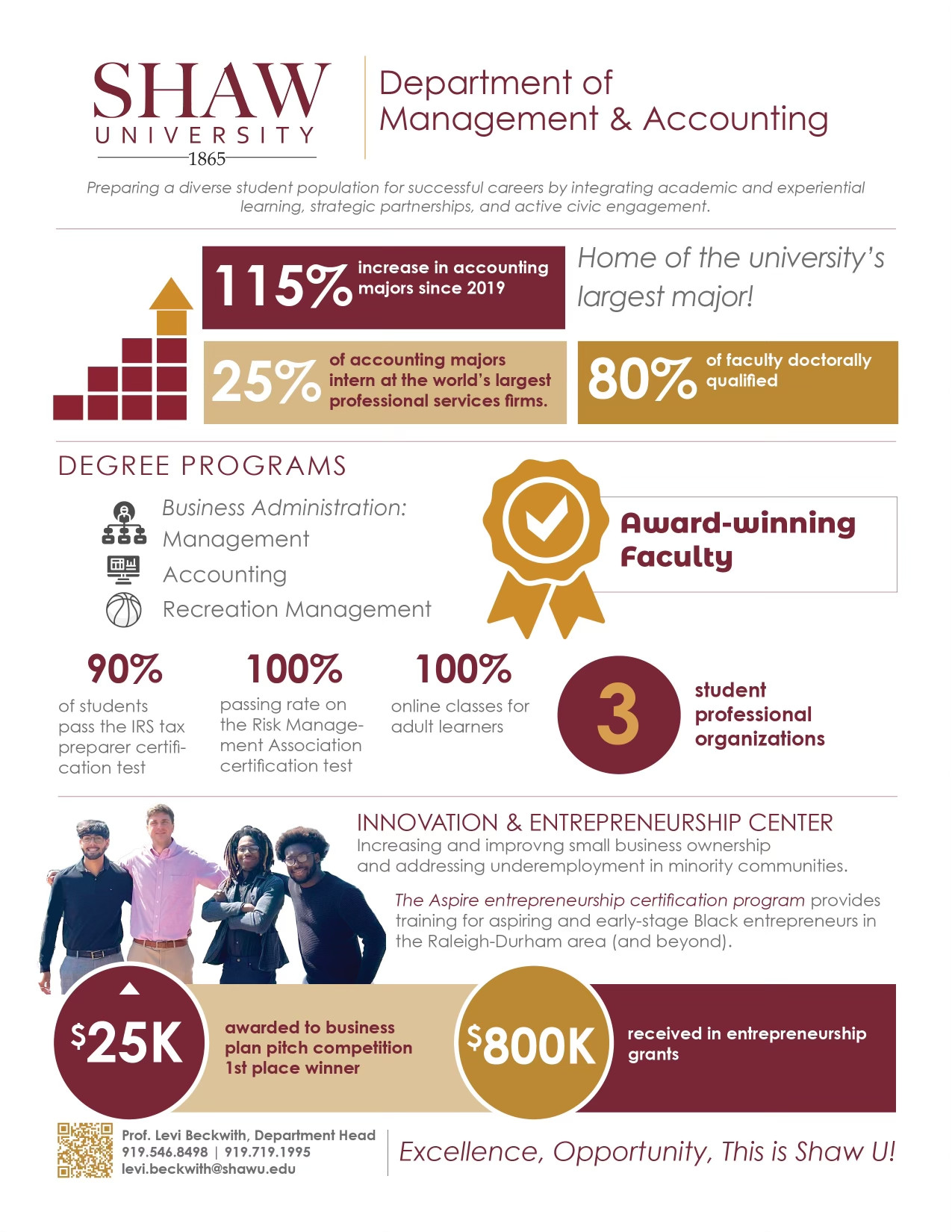 Department of Management & Accounting flyer