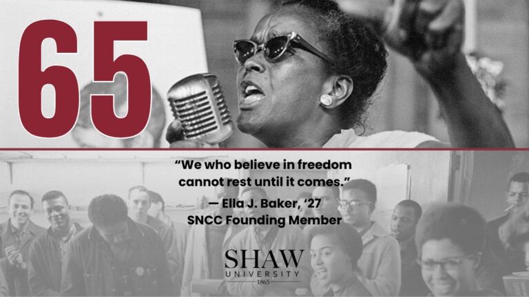 Honoring 65 Years of Student-Led Change: Celebrating the Legacy of SNCC at Shaw University