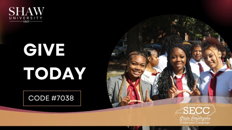 Support Shaw University Through SECC: Make an Impact Today